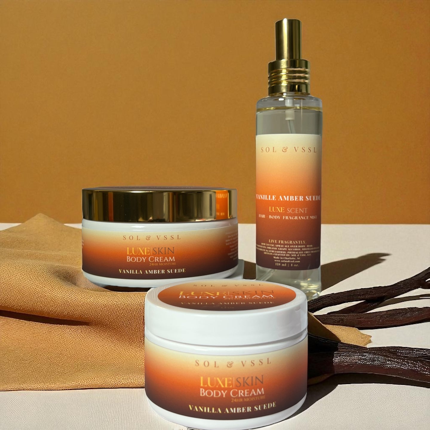 NEW! Vanille Amber Suede | LUXE SKIN Body Cream 24HR Moisture